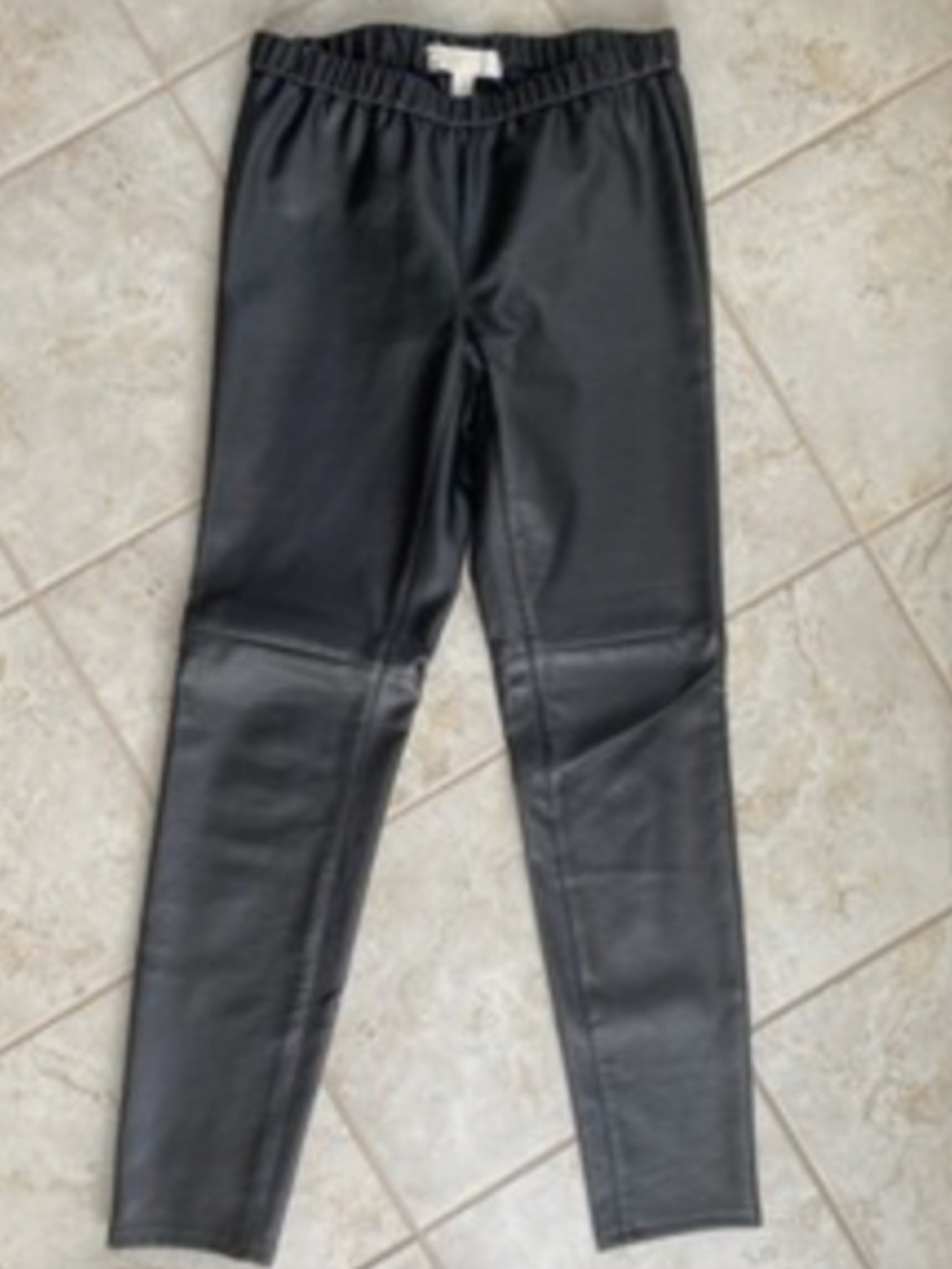 Women's MICHAEL Michael Kors faux leather Pants black skinny SIZE 6